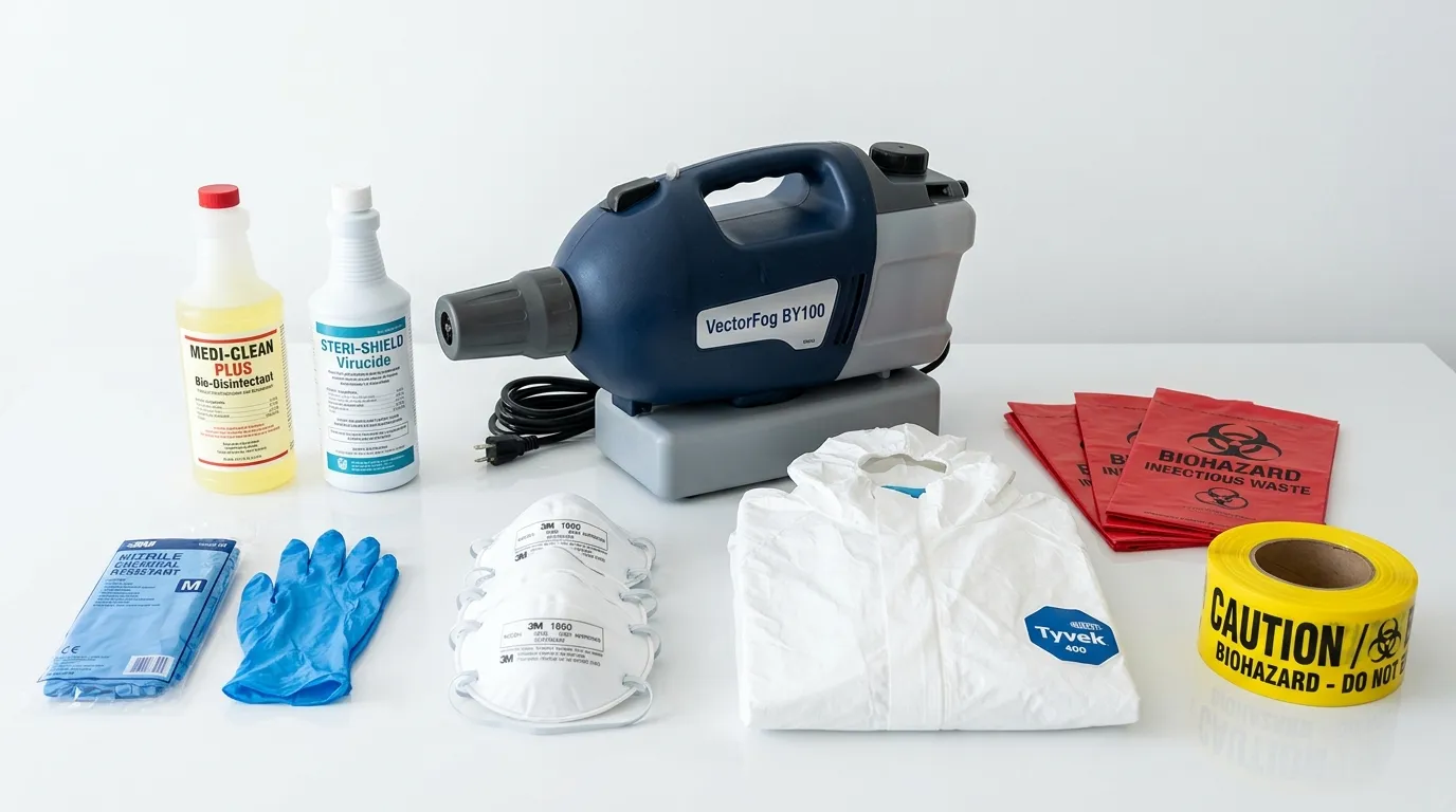 Professional biohazard remediation crew working in Astoria